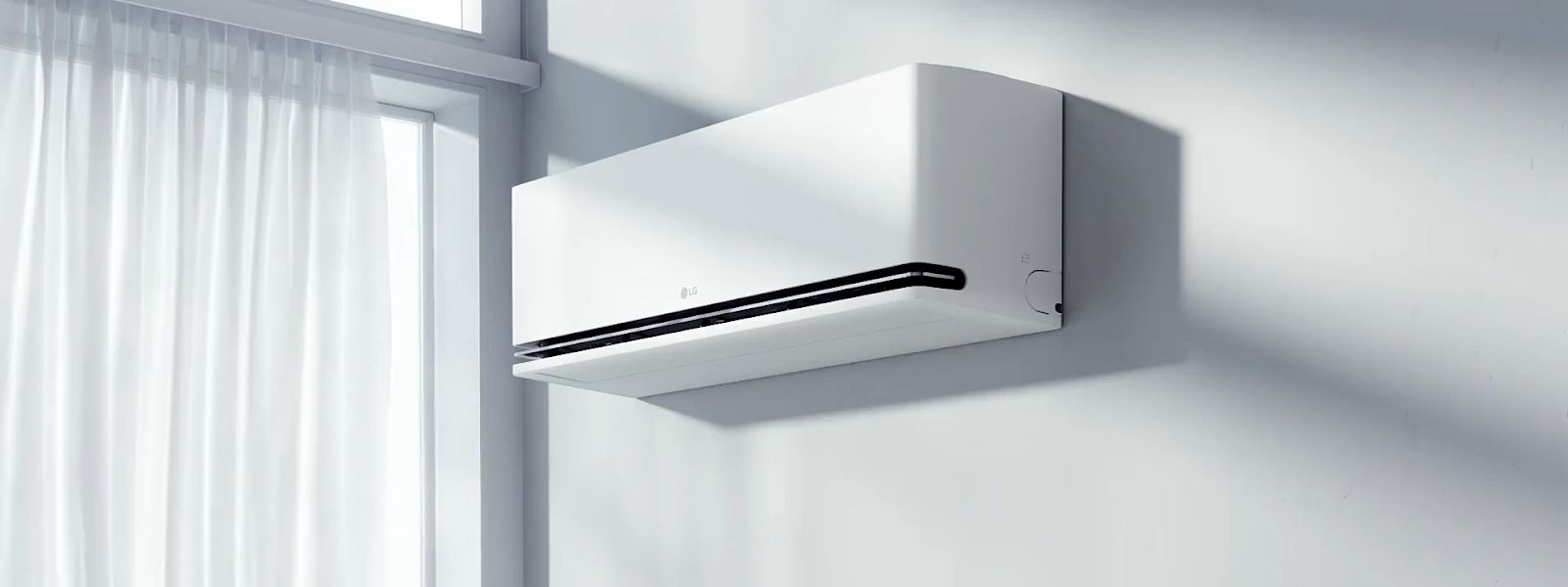 Điều hòa LG IDC09M1 sở hữu thiết kế tinh tế, cùng tone màu trắng tối giản