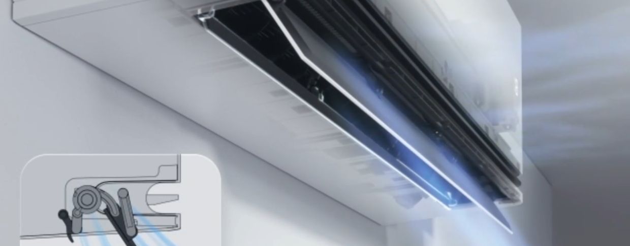 Cửa gió Kép DUAL Vane có trên điều hòa LG IDC18M1 sẽ đem đến hướng gió lý tưởng