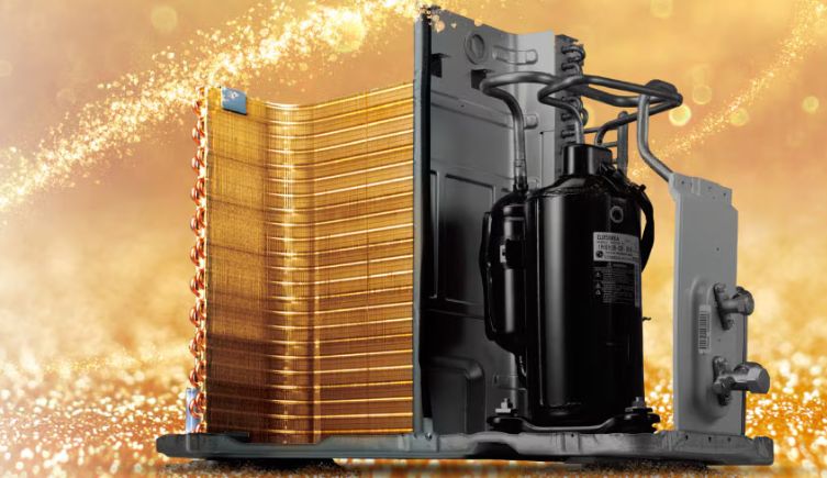 Dàn tản nhiệt được mạ vàng