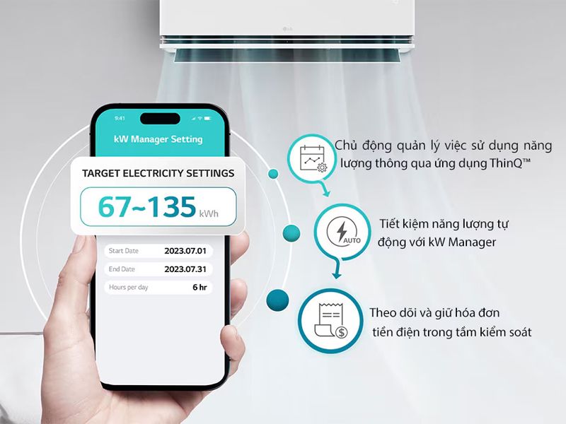Tiết kiệm điện hơn với kW Manager