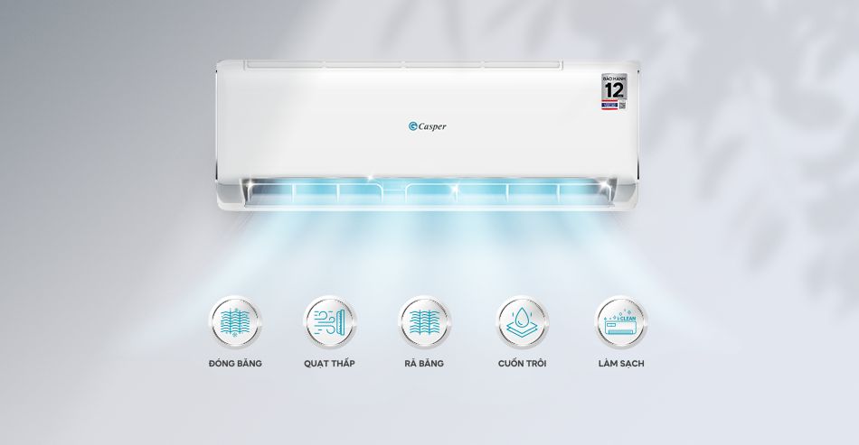 Casper JC-09IU36 đã được tích hợp chế độ tự động làm sạch I Clean