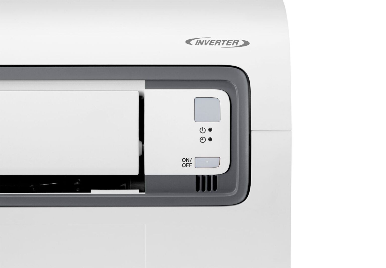 Phần góc cạnh được trang bị đèn cảnh báo cùng nút nguồn ON/OFF