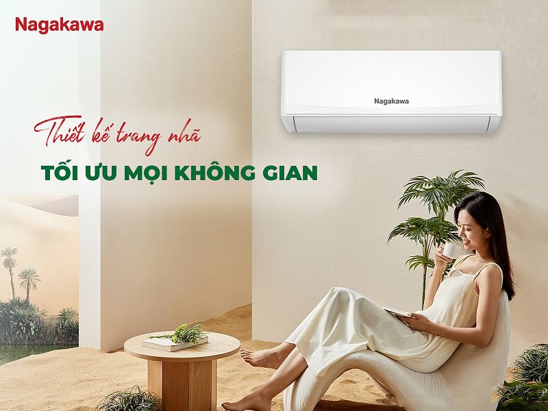 Điều hòa Nagakawa NIS-C09R2T50 sở hữu thiết kế nhỏ gọn, sang trọng
