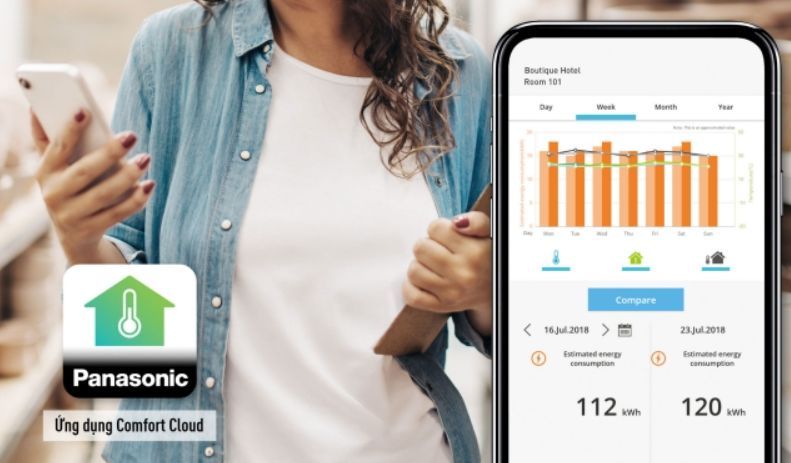 Panasonic Comfort Cloud giúp bạn điều khiển điều hòa trên điện thoại dù ở bất cứ đâu 