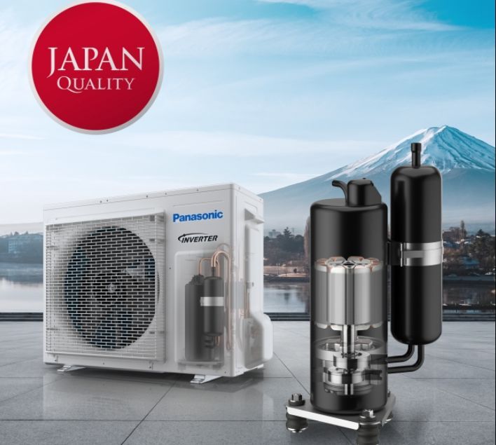 Máy nén của Panasonic cũng được sản xuất nội bộ với những công nghệ độc quyền