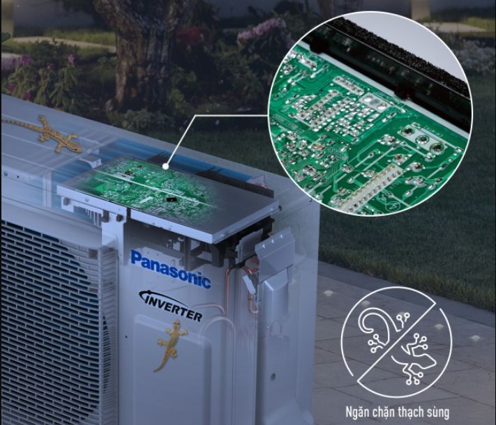 Dàn nóng đã được cải tiến về thiết kế, với khả năng ngăn chặn sự xâm nhập của thạch sùng hiệu quả