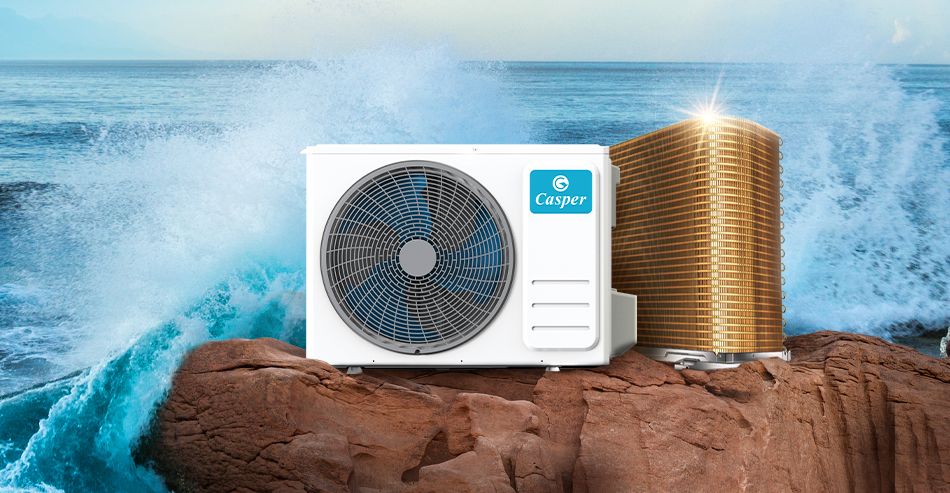 Casper SC-09FS36 sử dụng dàn tản nhiệt đồng mạ vàng chống ăn mòn