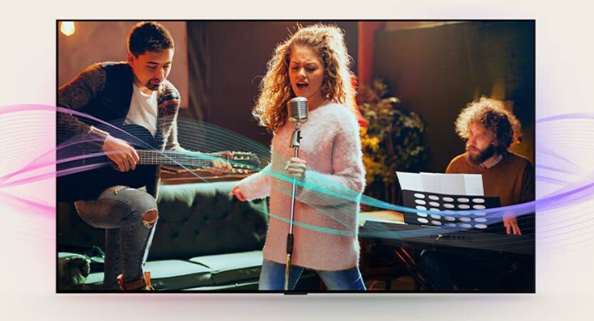 Trang bị công nghệ AI Sound Pro giúp tinh chỉnh âm thanh