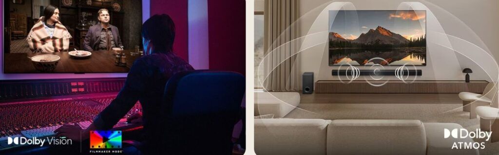 FILMMAKER MODE kết hợp với công nghệ tinh chỉnh độ sáng