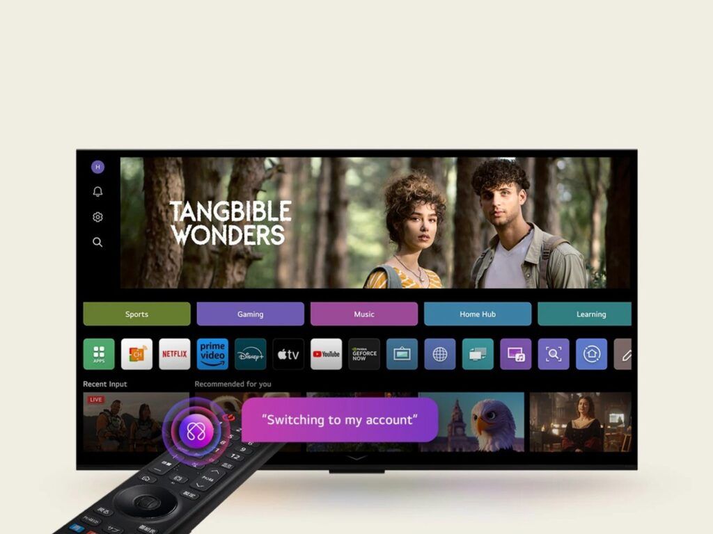 Điều khiển AI Magic Remote được tích hợp nút AI chuyên biệt