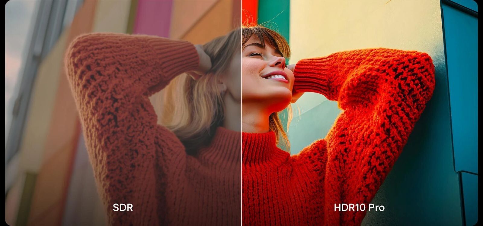 Công nghệ HDR10 Pro mang đến hình ảnh rực rỡ, sống động 