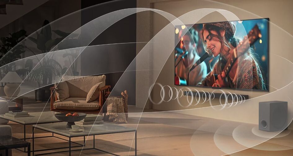 Âm thanh vòm với các kênh 9.1.2 mang đến âm thanh vòm đỉnh cao 