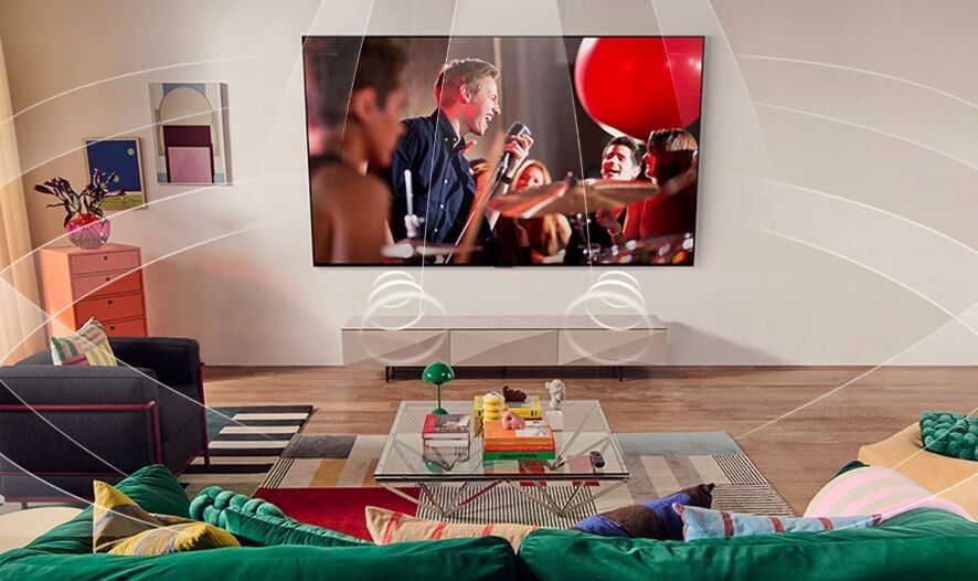 Âm thanh vòm ảo với kênh 9.1.2 sử dụng thuật toán để mang đến chất âm vòm 3D