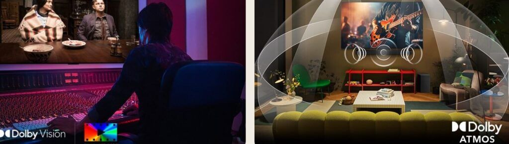 Mang lại hình ảnh đỉnh cao với FILMMAKER MODE kết hợp Dolby Atmos