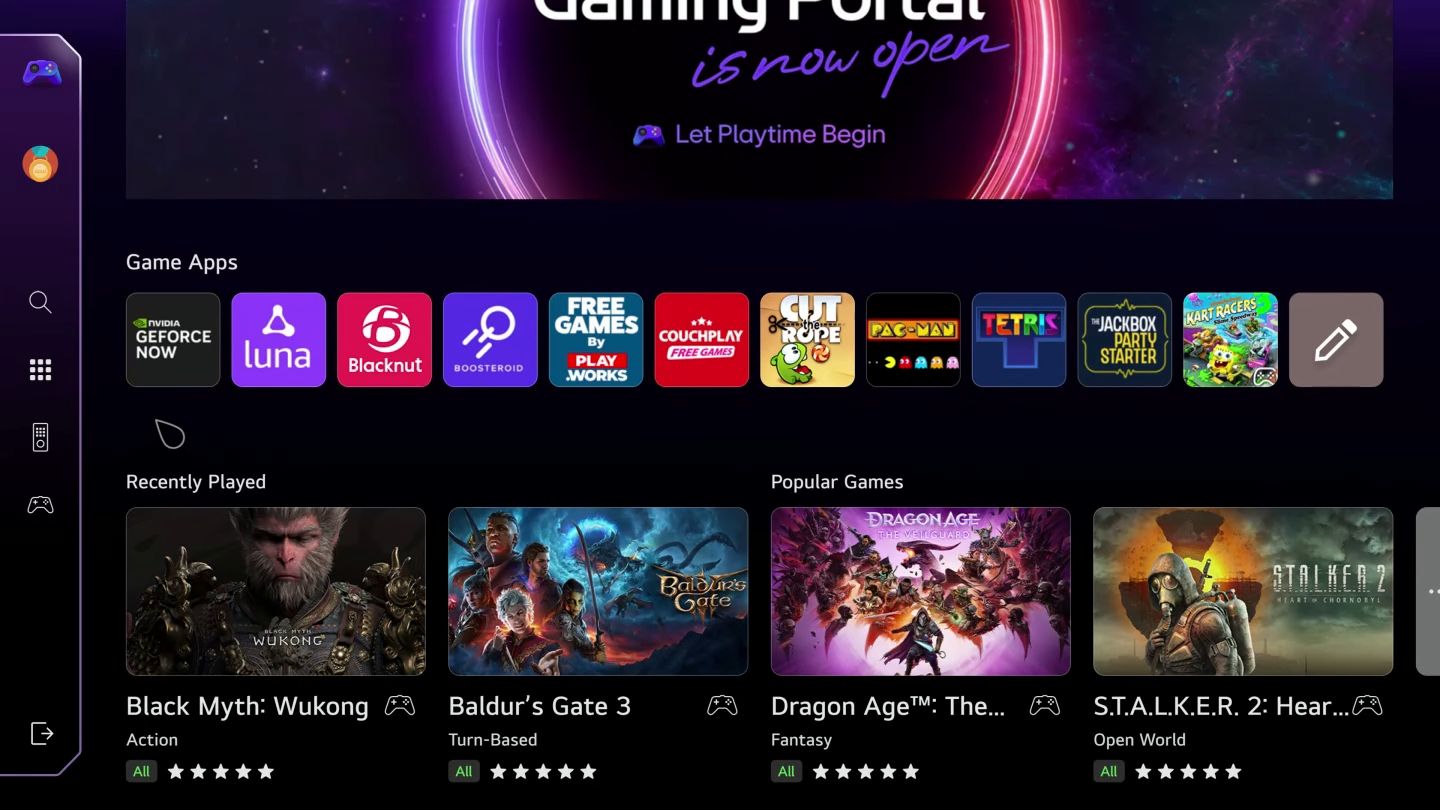 Tivi của bạn sẽ biến thành trung tâm trò chơi đỉnh cao với Gaming Portal
