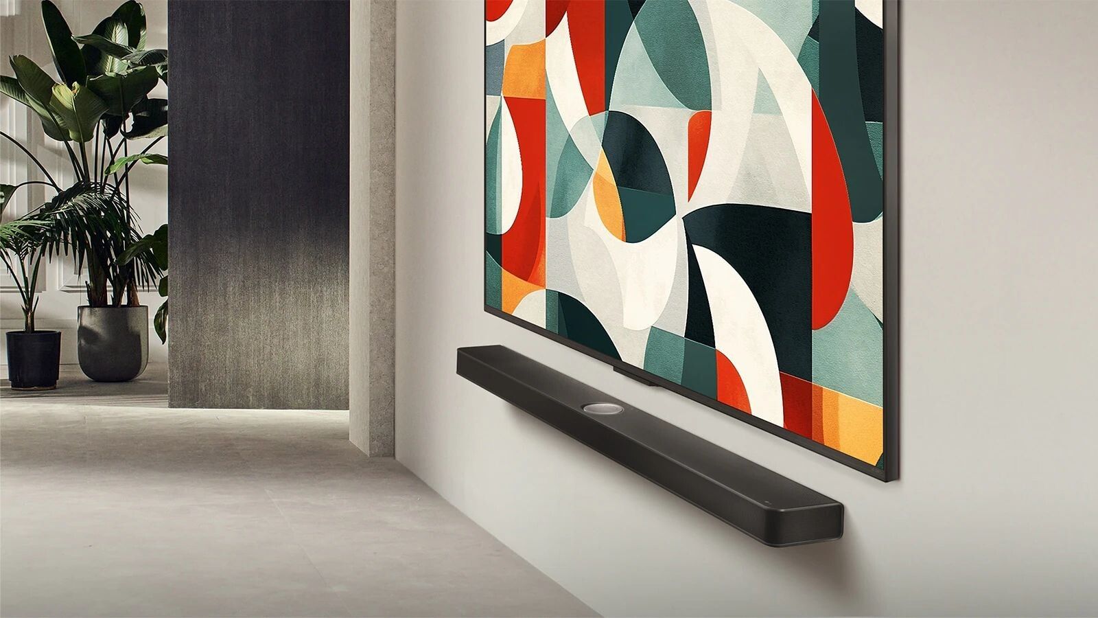 Đường viền của tivi siêu mỏng, góc cạnh tinh tế, kết hợp với chiếc màn hình lớn