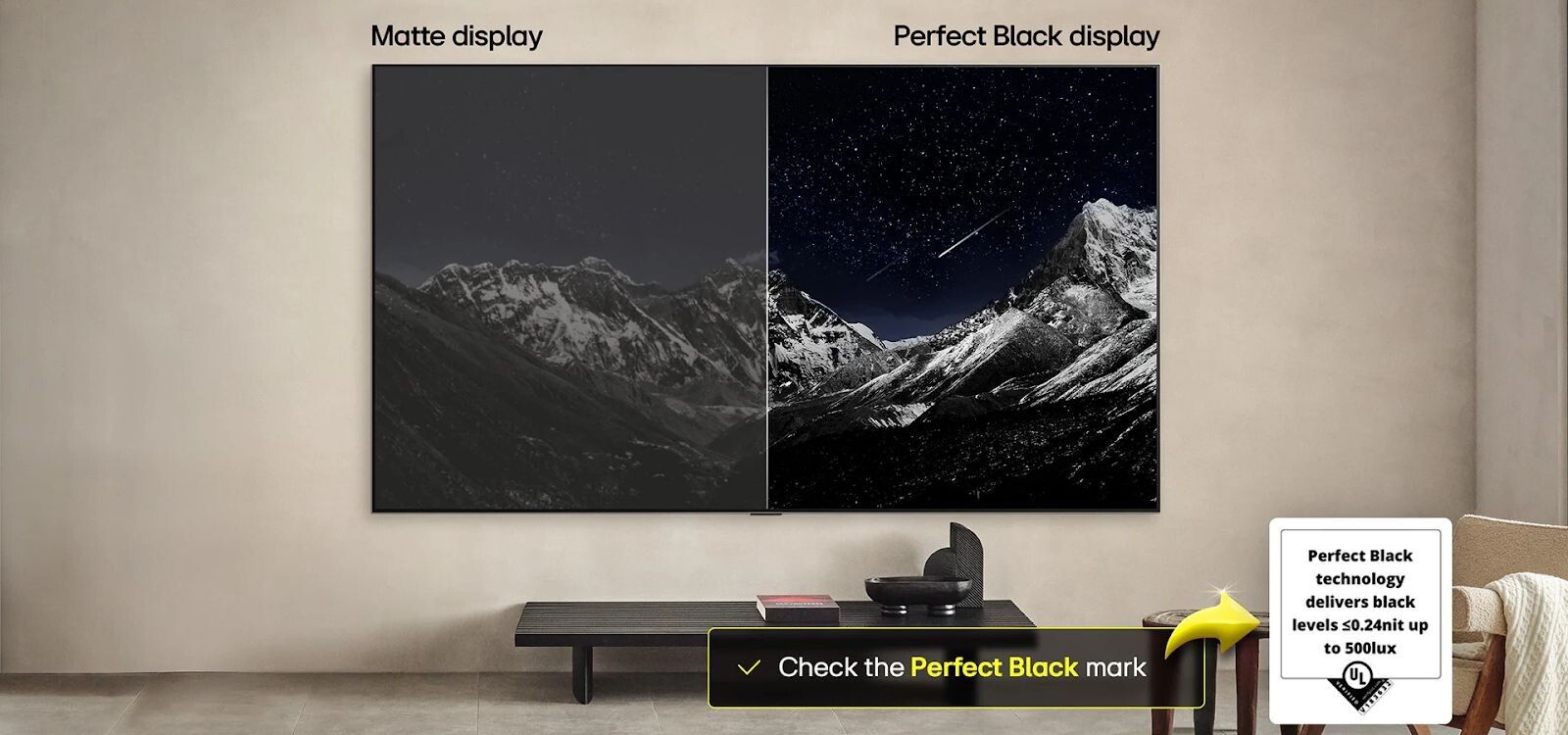 Độ tương phản của LG 83G5PSA cực kỳ cao, tuyệt đối dù cho đó là lúc trời tối hay sáng