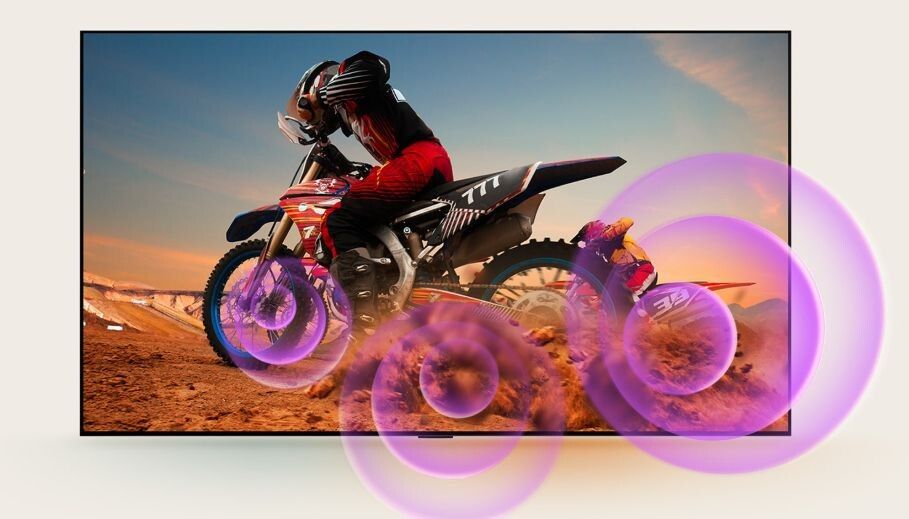 Công nghệ Dynamic Sound Booster giúp tăng cường và hỗ trợ âm thanh thêm mạnh mẽ 