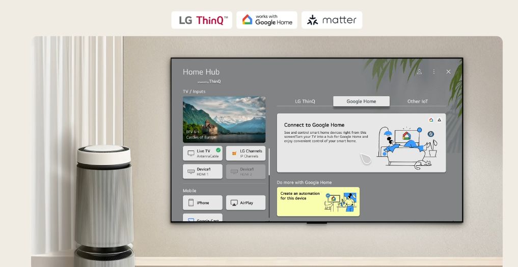 Home Hub nền tảng quản lý đồng bộ nhiều thiết bị gia đình LG