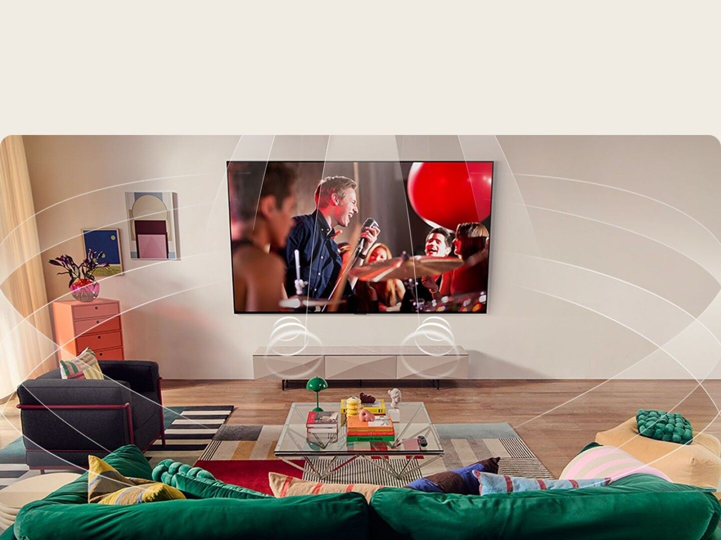 Âm thanh vòm ảo 9.1.2 sẽ đưa bạn đắm chìm vào không gian nhạc đa chiều 