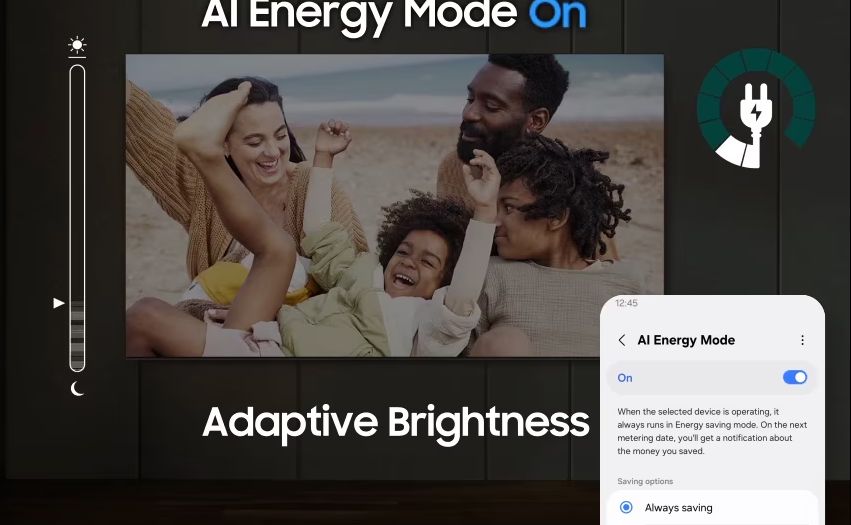 Chế độ AI Energy giúp tiết kiệm điện năng tiêu thụ 