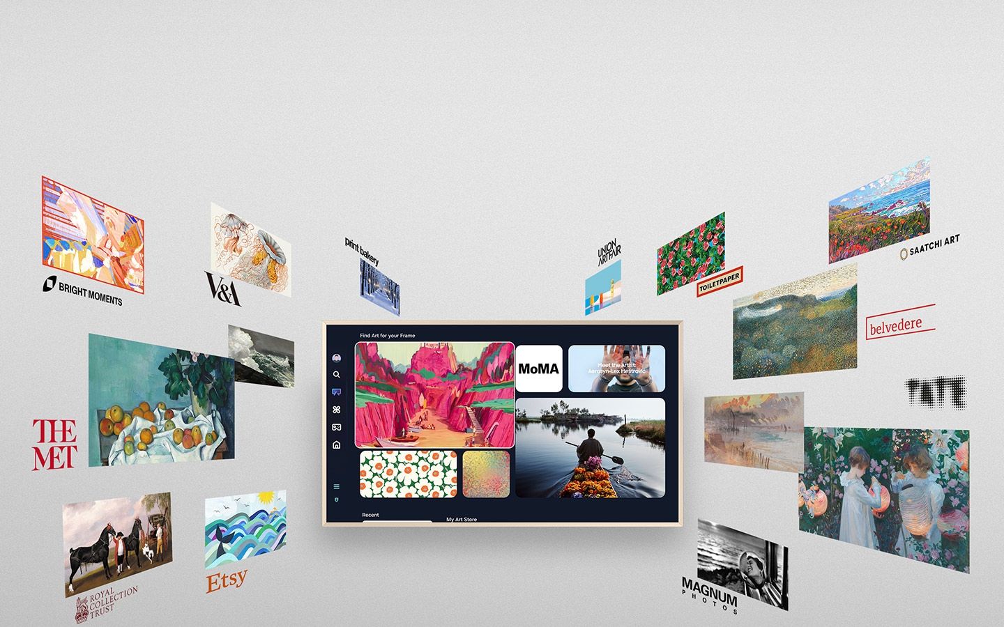 Samsung QA65LS03F khi bật lên là màn hình QLED, tắt đi là bức tranh đầy nghệ thuật