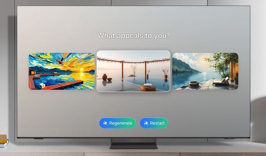 Hình nền của tivi sẽ được đặt theo cách cá nhân hóa