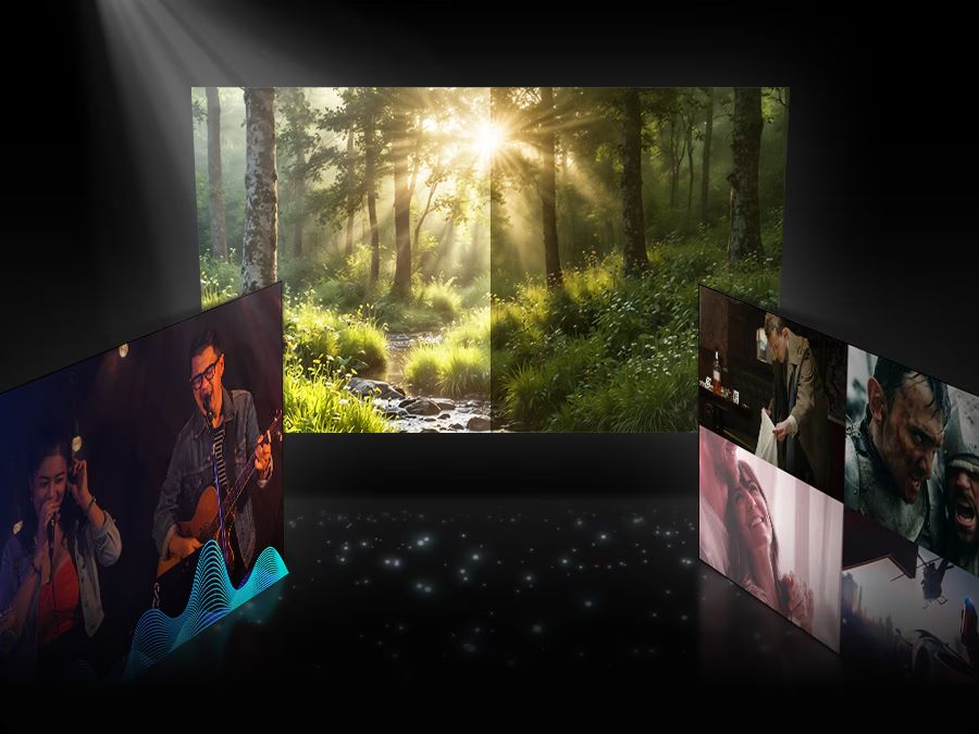 Cài đặt thông minh tối ưu hình ảnh và âm thanh thông qua AI