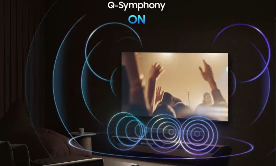 Công nghệ Q-Symphony đồng bộ liền mạch giữa tivi và loa thanh