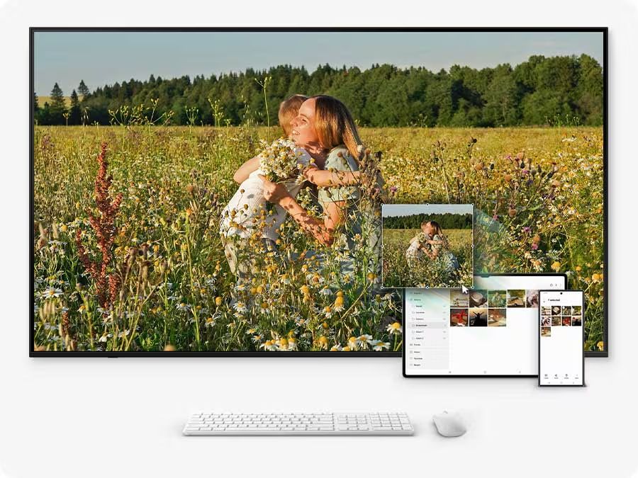 Quản lý đa nhiệm là chế độ mới được thêm vào Tivi Samsung UA55U8550F