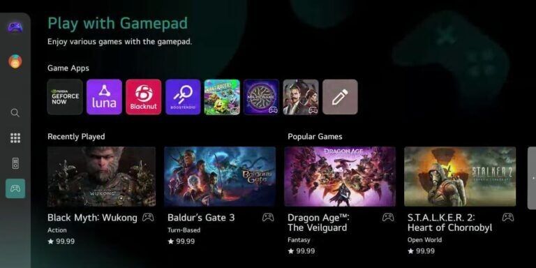 Gaming Portal có trên LG 43UA7350PSB sẽ biến chiếc tivi của bạn trở thành trung tâm trò chơi