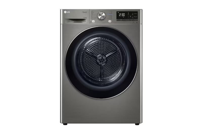Máy sấy LG DVHP50P HeatPump sở hữu thiết kế với kiểu dáng lồng ngang hiện đại 
