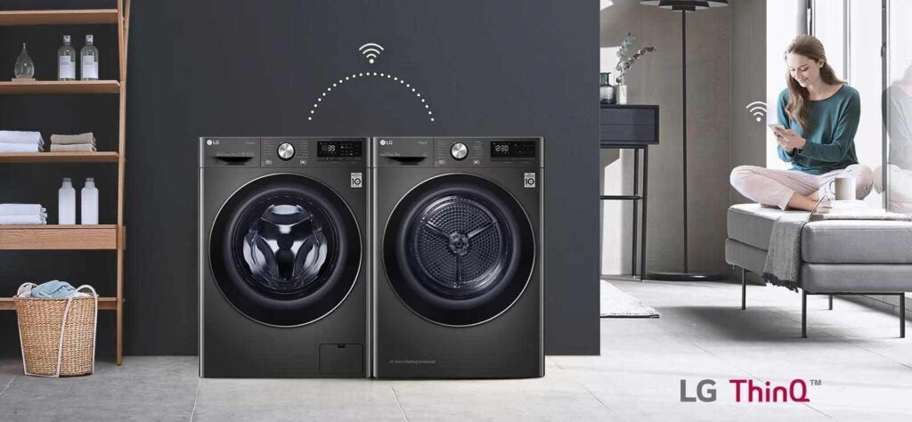 Kết nối giữa máy giặt và máy sấy tiện lợi 