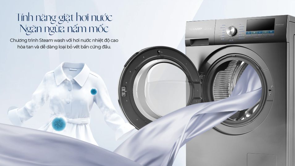 Trang bị công nghệ giặt hơi nước tiên tiến hàng đầu