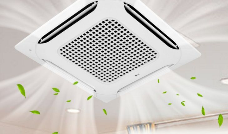 Điều hòa âm trần mang đến sự thoải mái và mát mẻ trong không gian rộng 