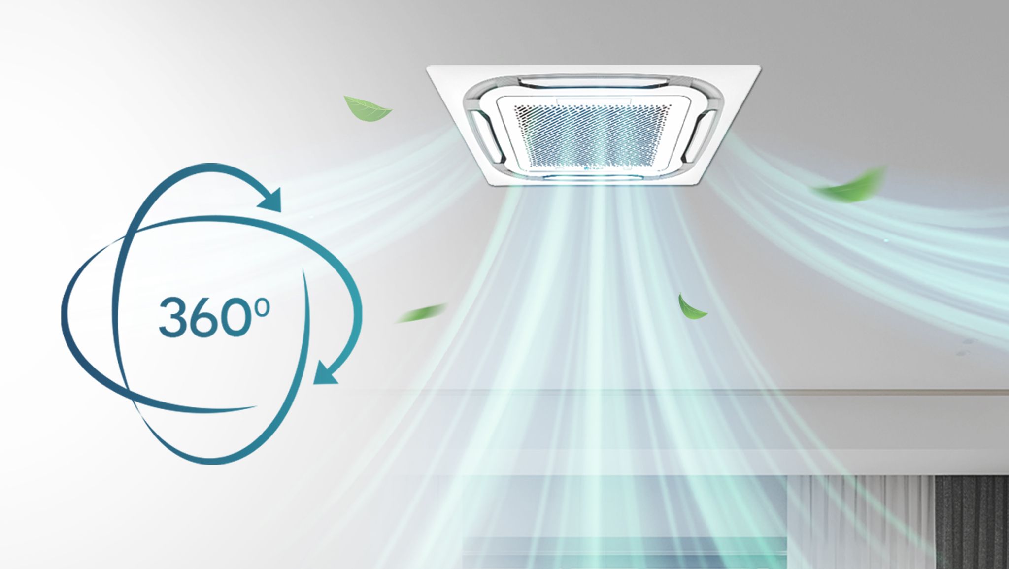 Công nghệ cấp khí tươi 360 độ thông minh