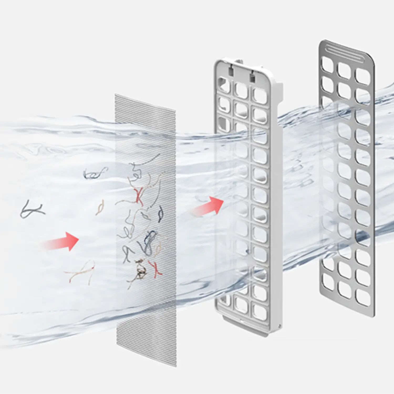 Bộ lọc xơ vải thiết kế với tấm lưới lọc bằng kim loại chống gỉ sét