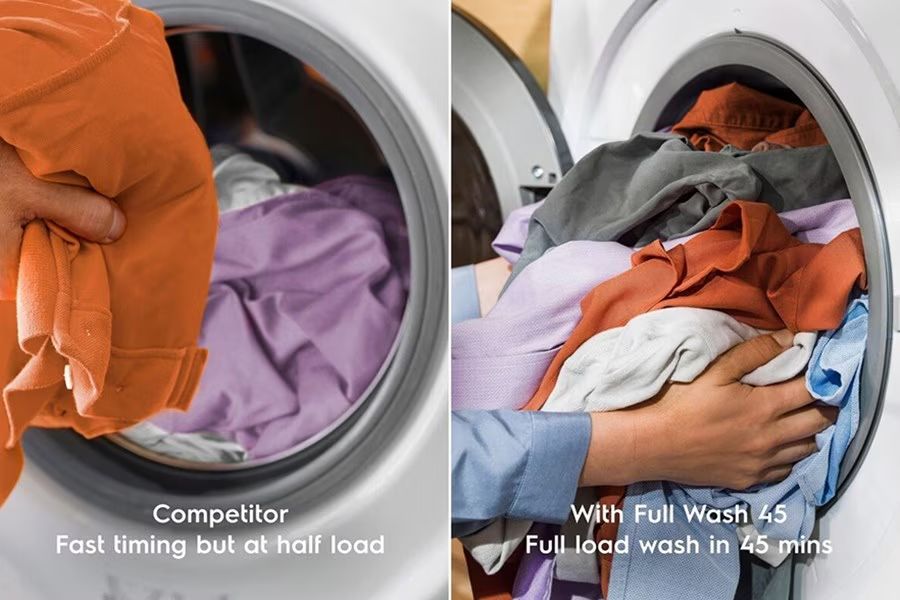 Chức năng giặt nhanh đầy tải FullWash45