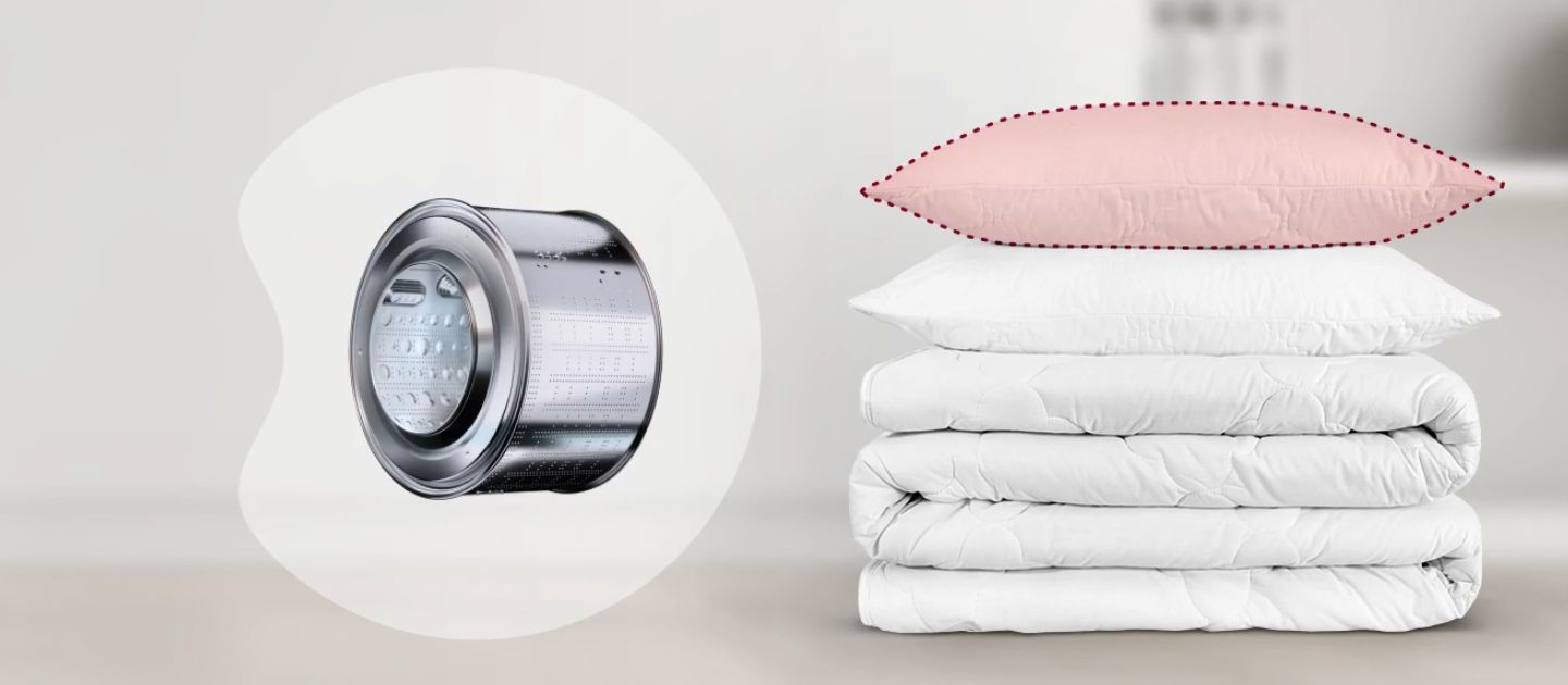 Thiết kế lồng giặt rộng hơn trong khi kích thước máy không đổi