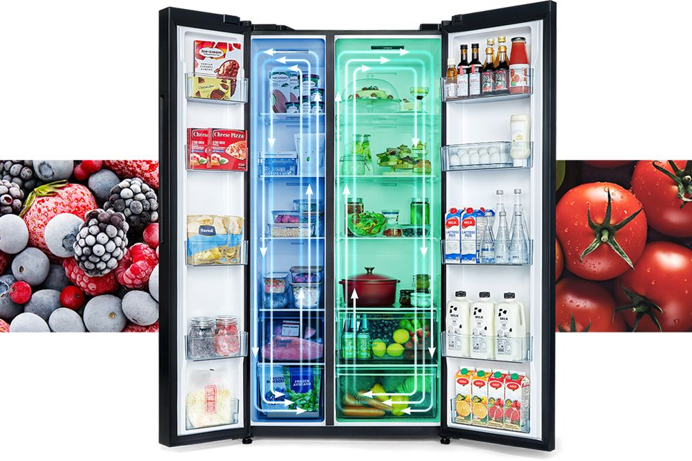 Công nghệ làm lạnh vòng cung kép Dual Surround Cooling với 2 hệ thống làm lạnh độc lập